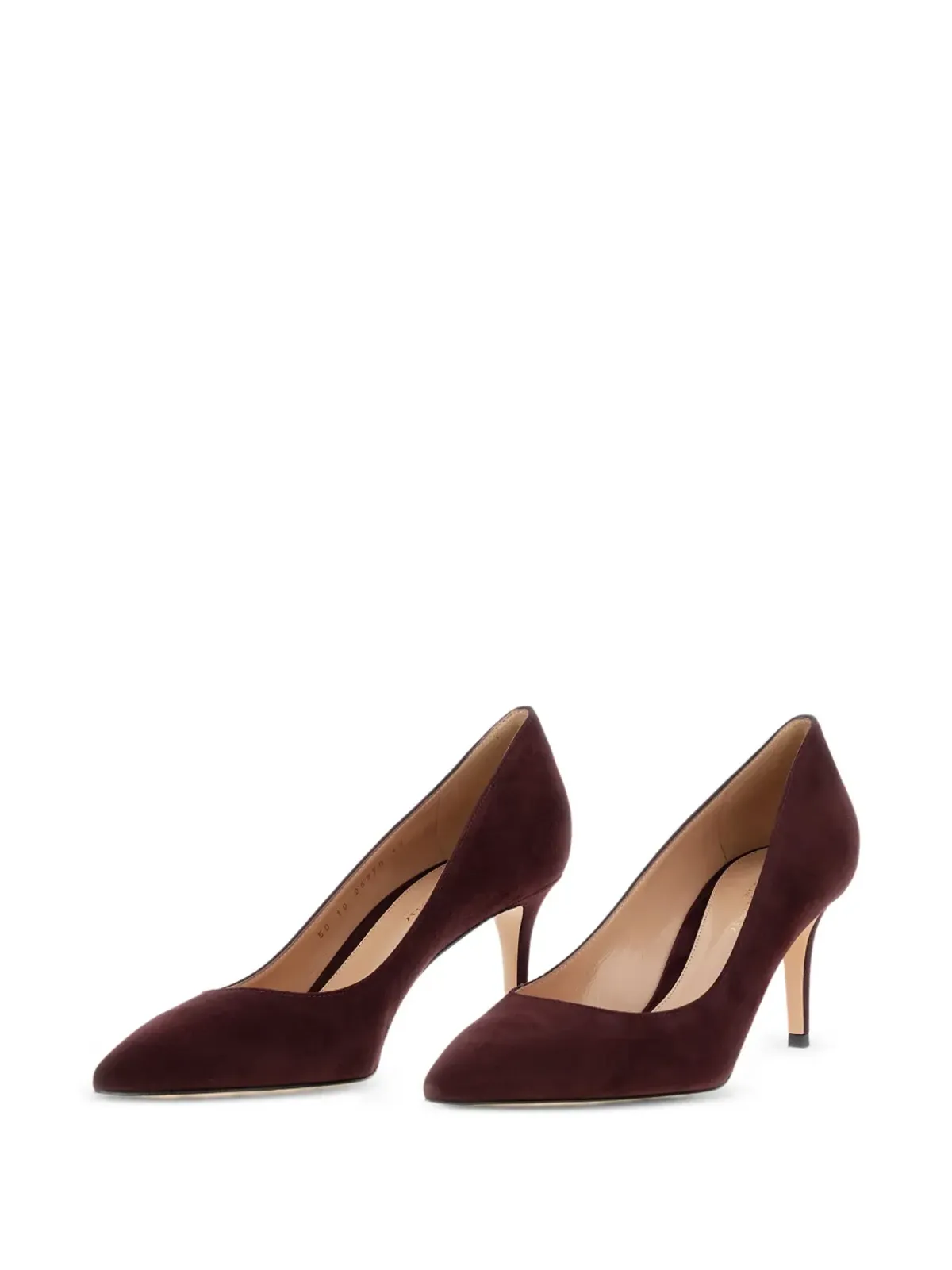Gianvito Rossi スエードヒールパンプス - レッド - 画像2