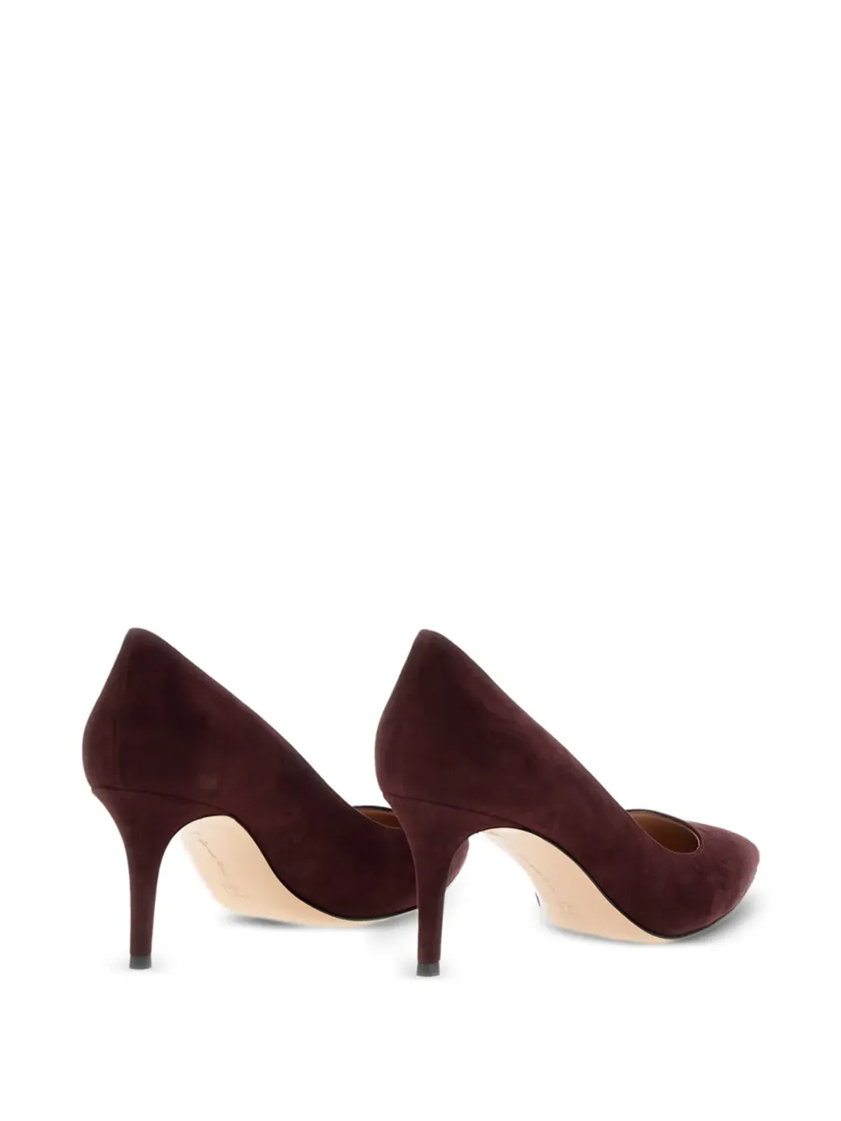 Gianvito Rossi スエードヒールパンプス - レッド - 画像3