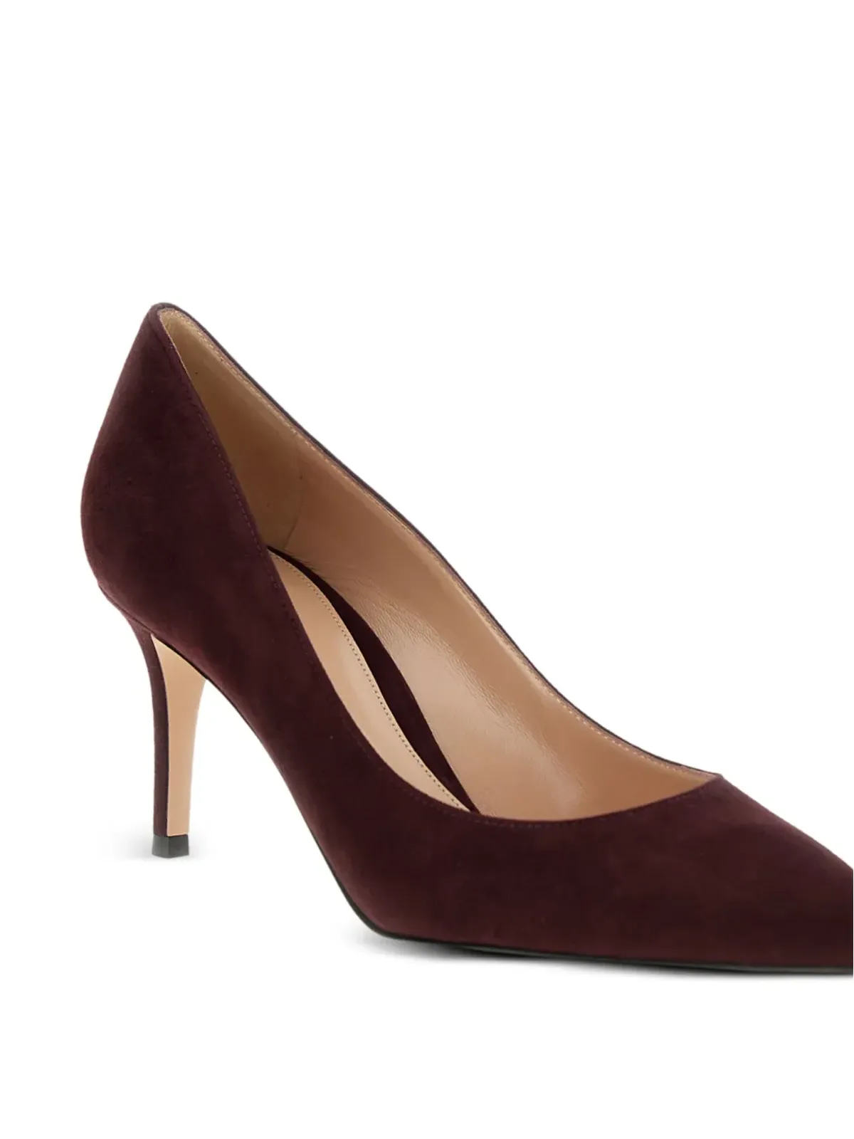 Gianvito Rossi スエードヒールパンプス - レッド - 画像4