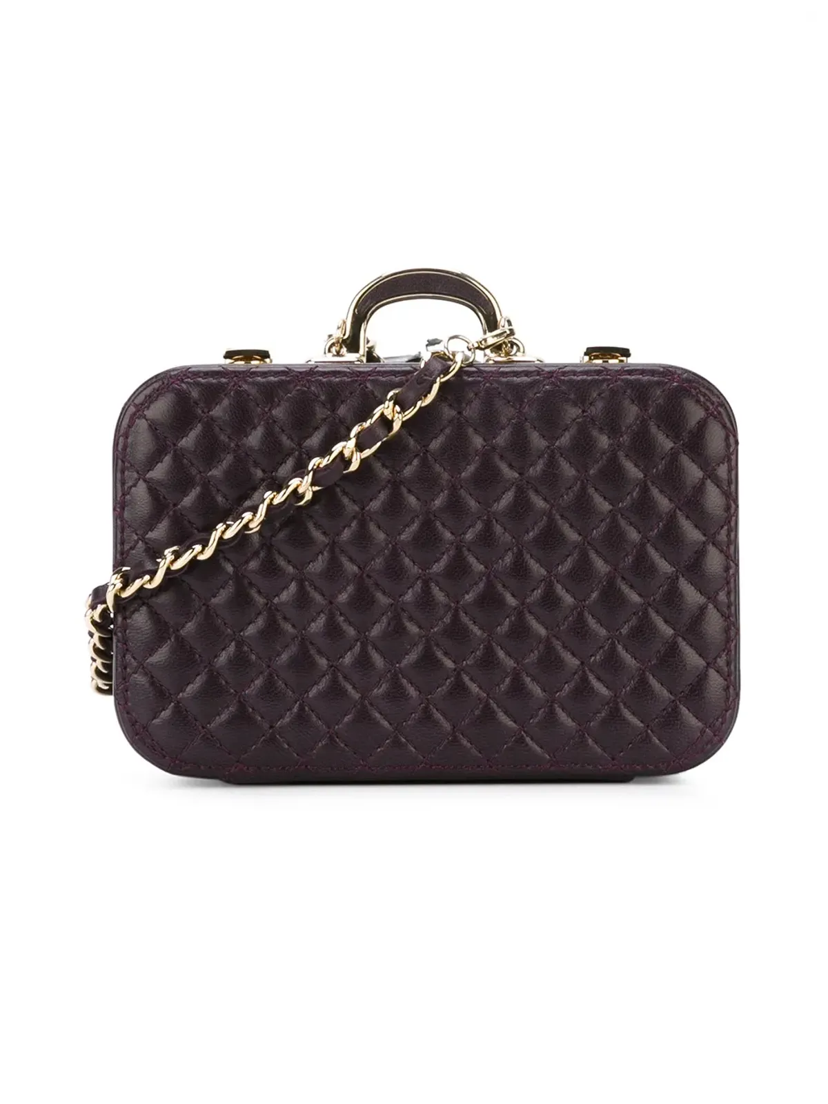 CHANEL ビンテージ キルティング ボックス クラッチ - 画像3