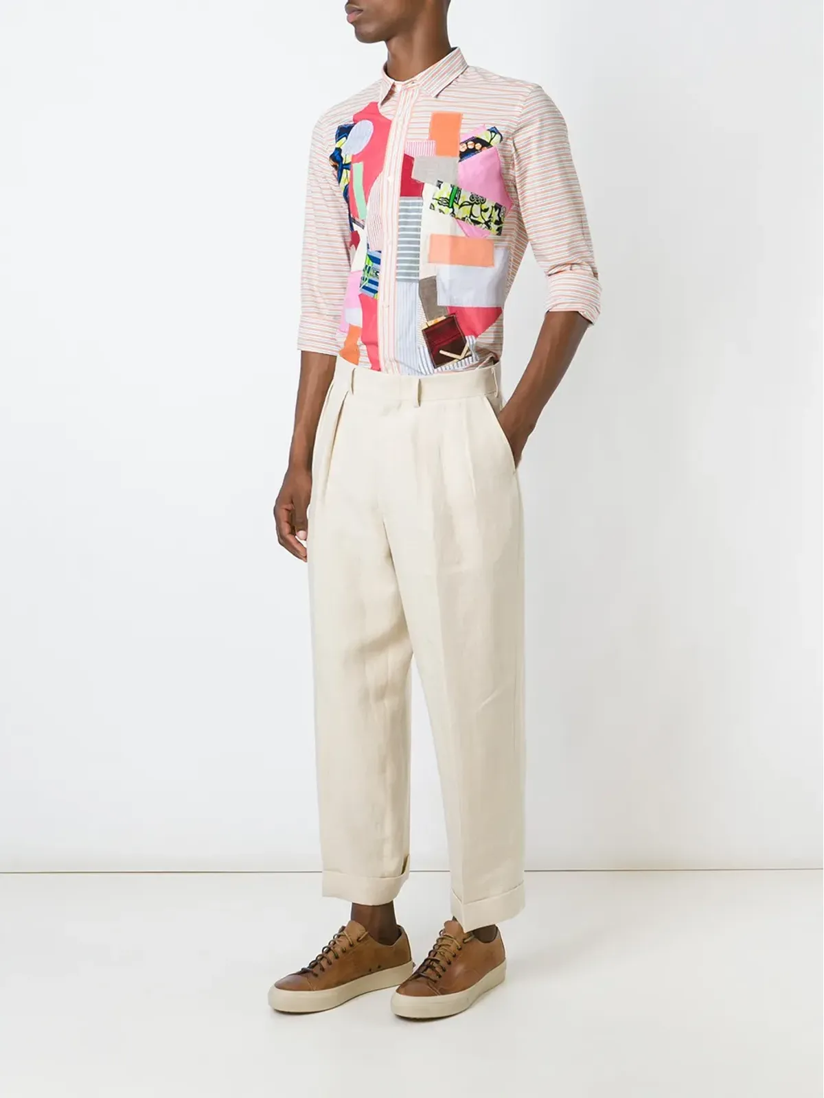 Junya Watanabe MAN ストレートレッグパンツ（マルチカラー） - 画像2