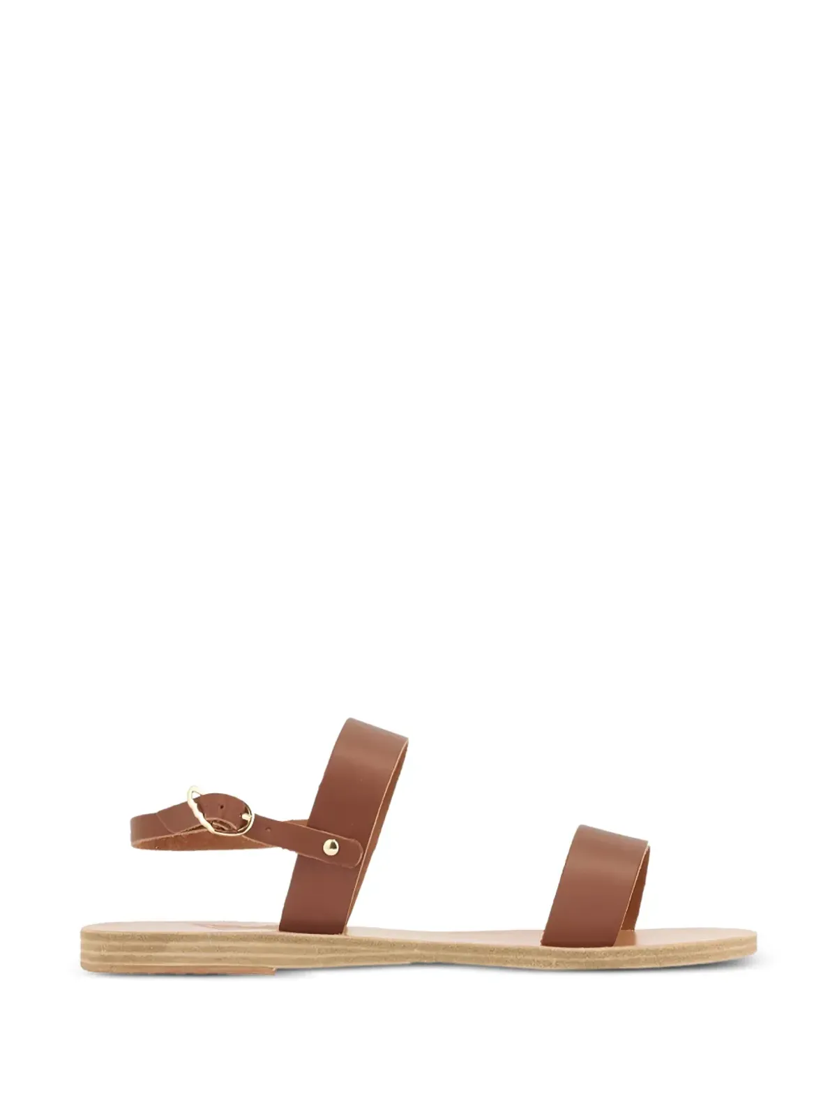 Ancient Greek Sandals クリオ フラットサンダル ブラウン - 画像1