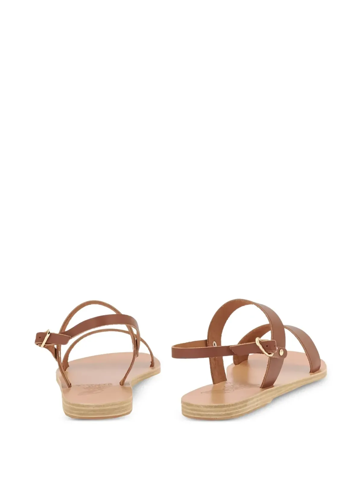 Ancient Greek Sandals クリオ フラットサンダル ブラウン - 画像3