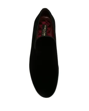 Dolce & Gabbana クラシックベルベットスリッパ - サムネイル4
