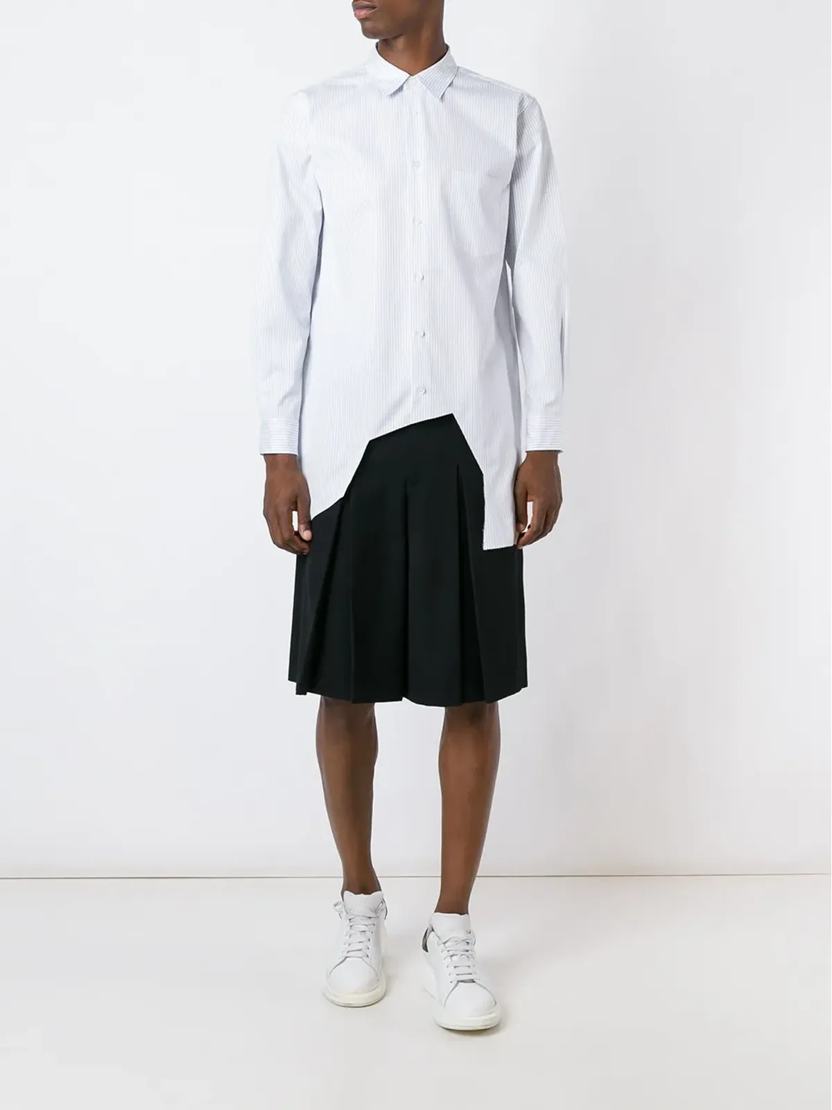 Comme des Garçons Homme Plus アシンメトリーヘムシャツ - 画像2