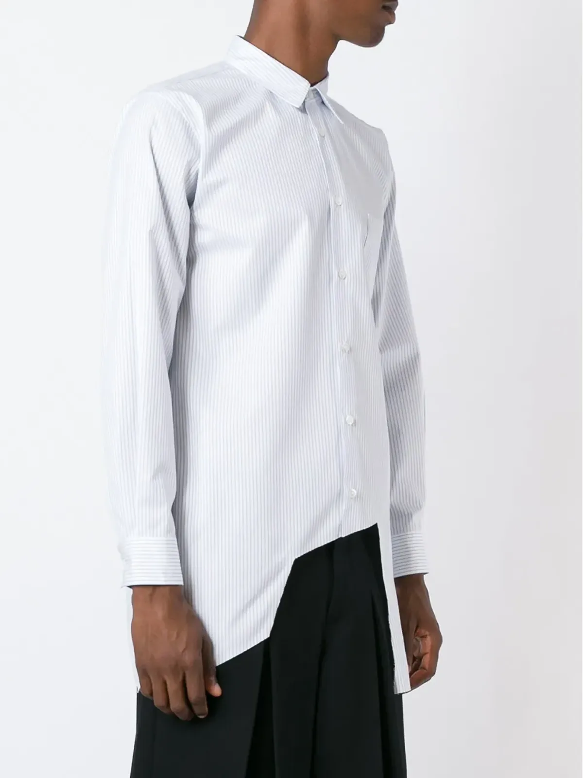 Comme des Garçons Homme Plus アシンメトリーヘムシャツ - 画像3
