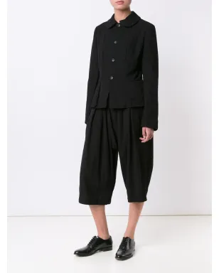 Comme Des Garçons Comme Des Garçons round collar cropped jacket - Black - サムネイル2
