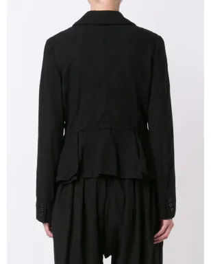 Comme Des Garçons Comme Des Garçons round collar cropped jacket - Black - サムネイル4