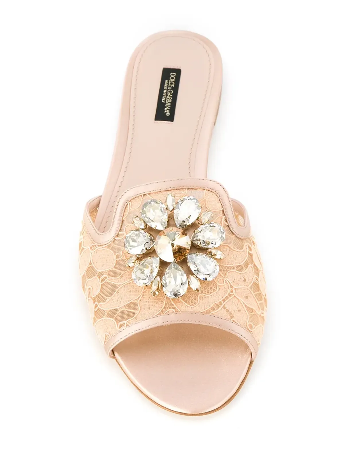 Dolce & Gabbana レインボーレース ブローチ付きサンダル - 画像4