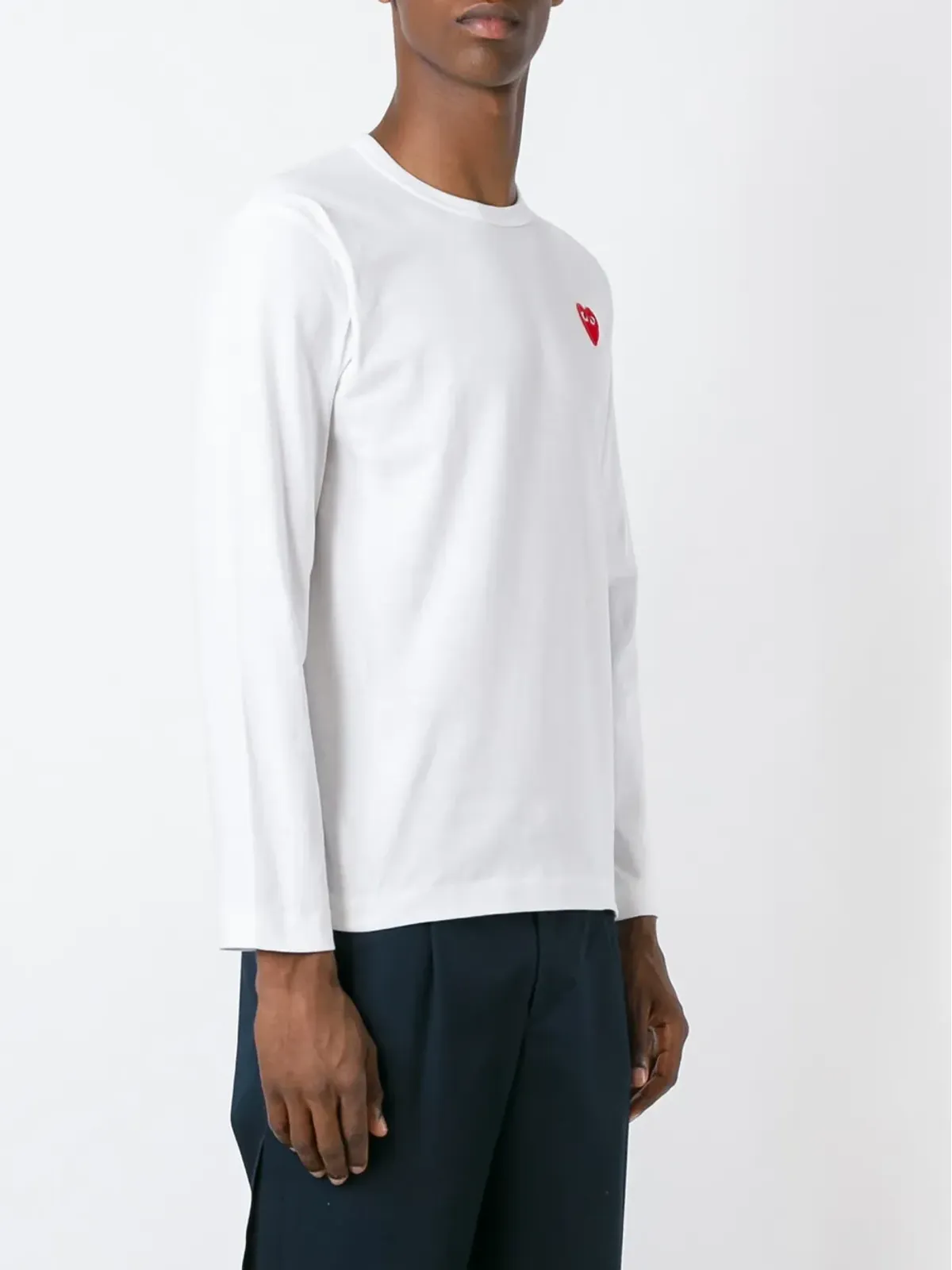Comme Des Garçons Play ハートロゴ付き長袖Tシャツ - 画像5