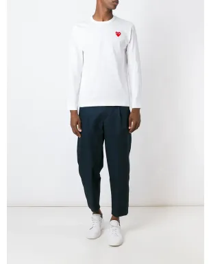 Comme Des Garçons Play ハートロゴ付き長袖Tシャツ - サムネイル3