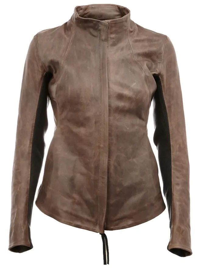 Boris Bidjan Saberi Boris Bidjan Saberi ジップ付きフィットジャケット ブラウンの商品画像