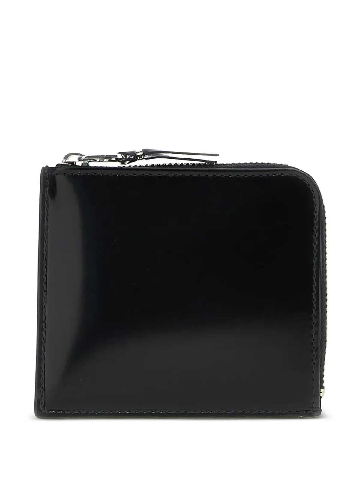 Comme Des Garçons Wallet グロッシー半ジップウォレット - 画像1