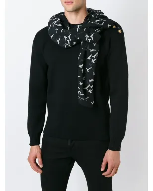 Saint Laurent バードプリントスカーフ - サムネイル2