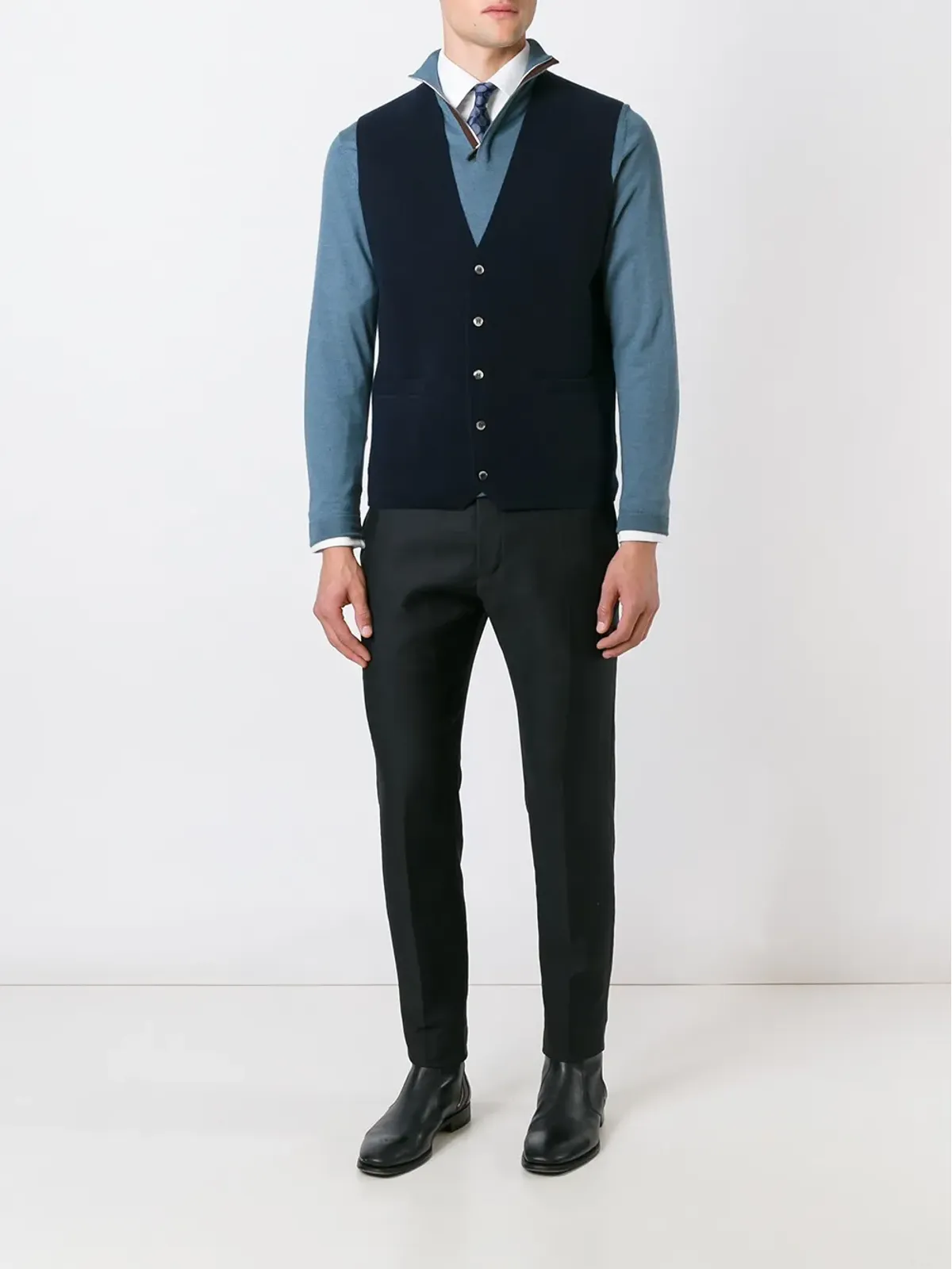 N.Peal Chelsea Milano ウエストコート - 画像2