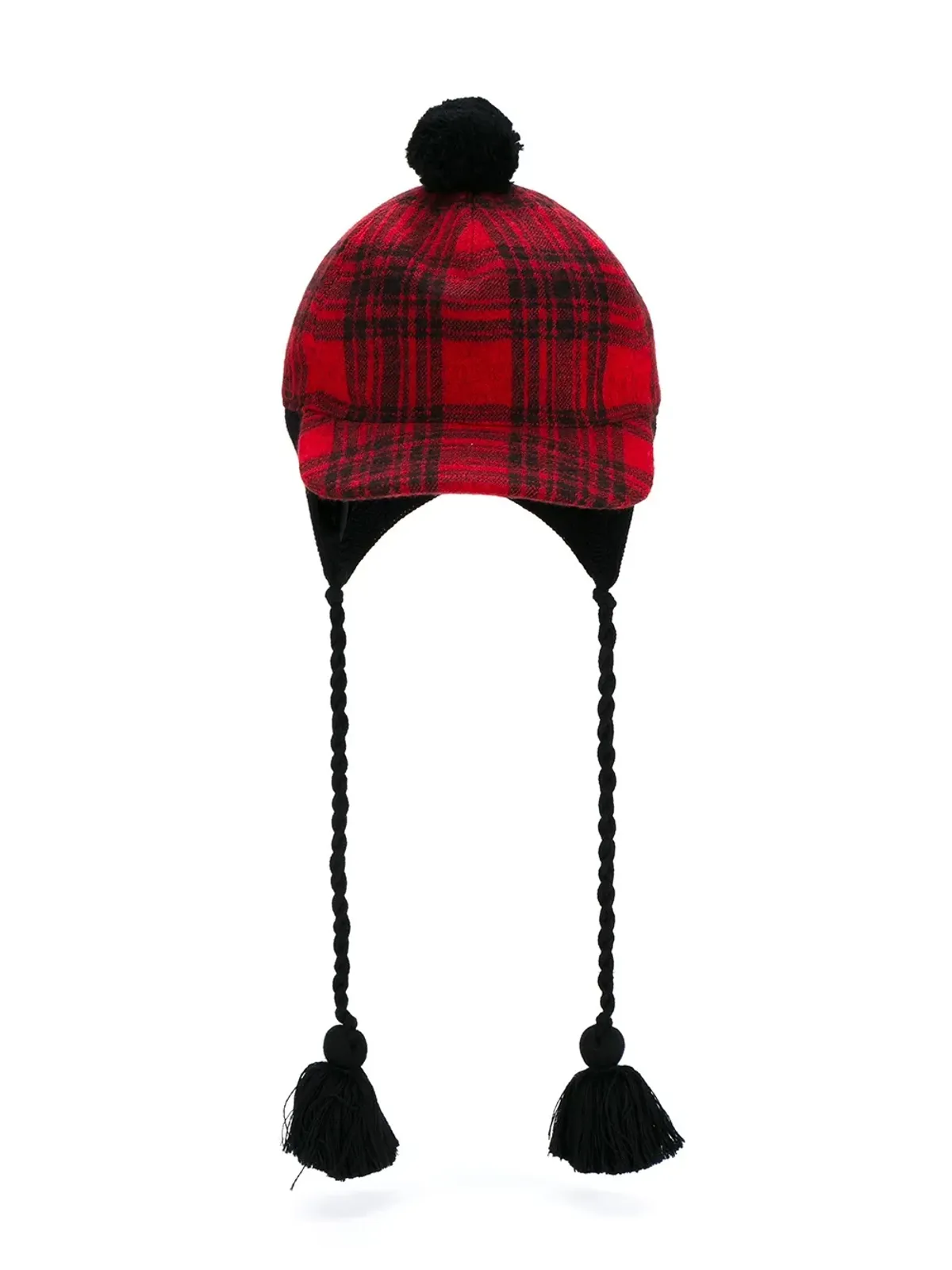 Gucci タータン柄タッセルベースボールキャップ - レッド - 画像3