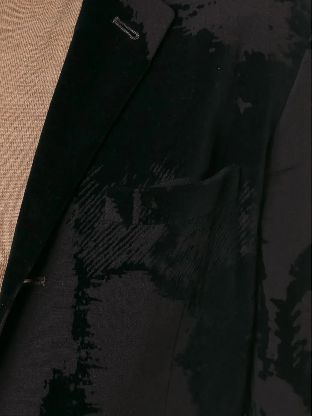 Jean Paul Gaultier Pre-Owned バーンドアウトベルベットジャケット ブラック - 画像5