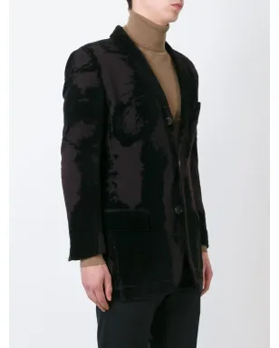 Jean Paul Gaultier Pre-Owned バーンドアウトベルベットジャケット ブラック - サムネイル3