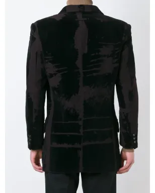 Jean Paul Gaultier Pre-Owned バーンドアウトベルベットジャケット ブラック - サムネイル4