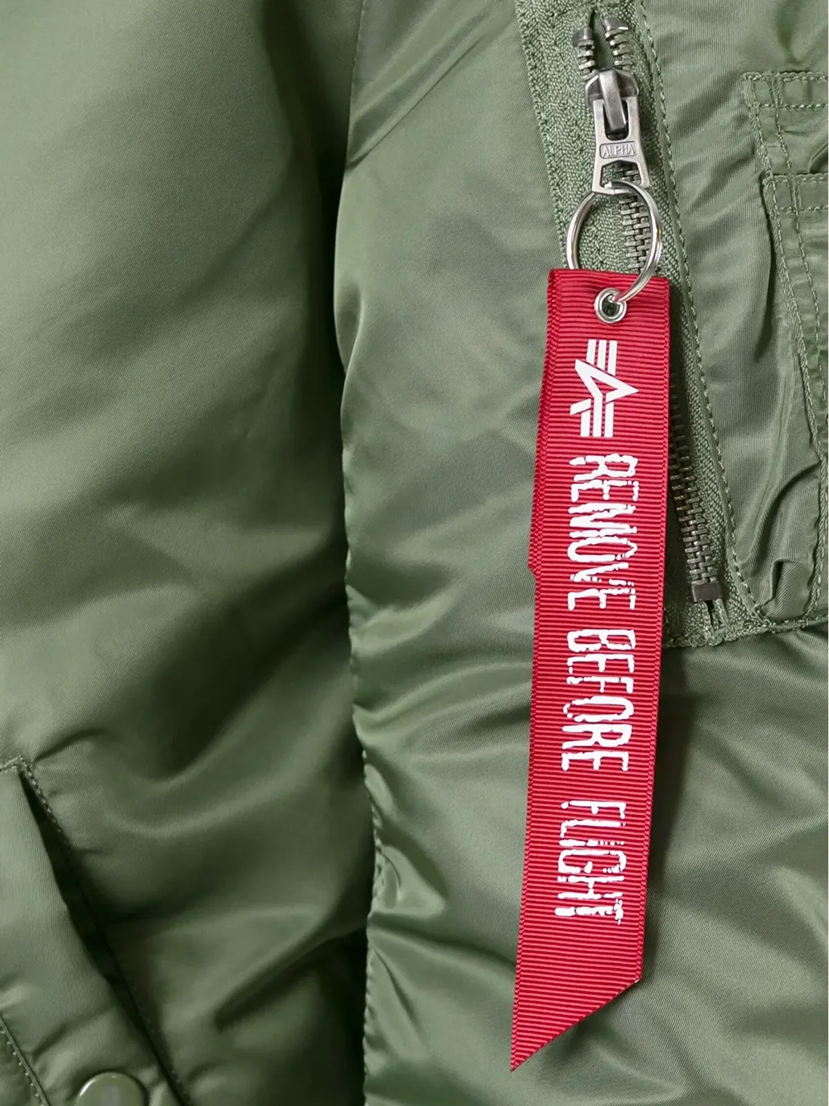 Alpha Industries ファー付き襟のパーカコート - 画像5