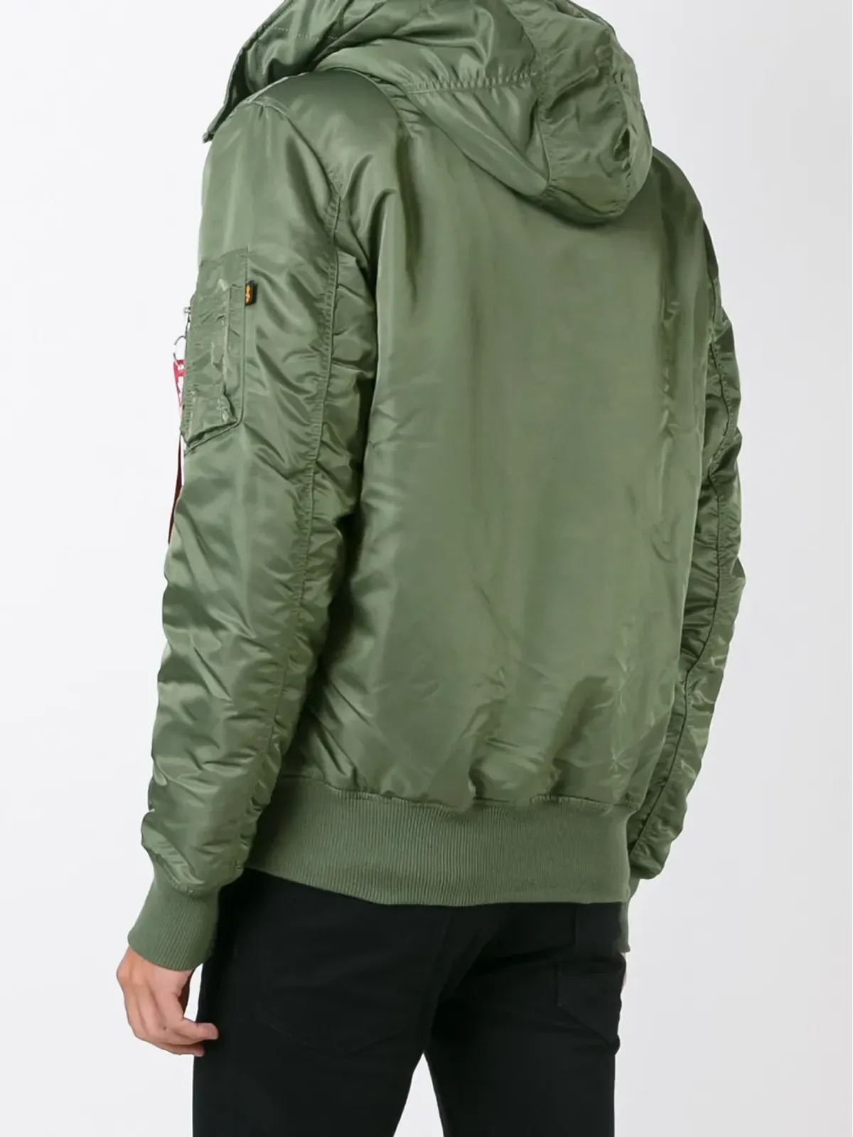 Alpha Industries ファー付き襟のパーカコート - 画像4