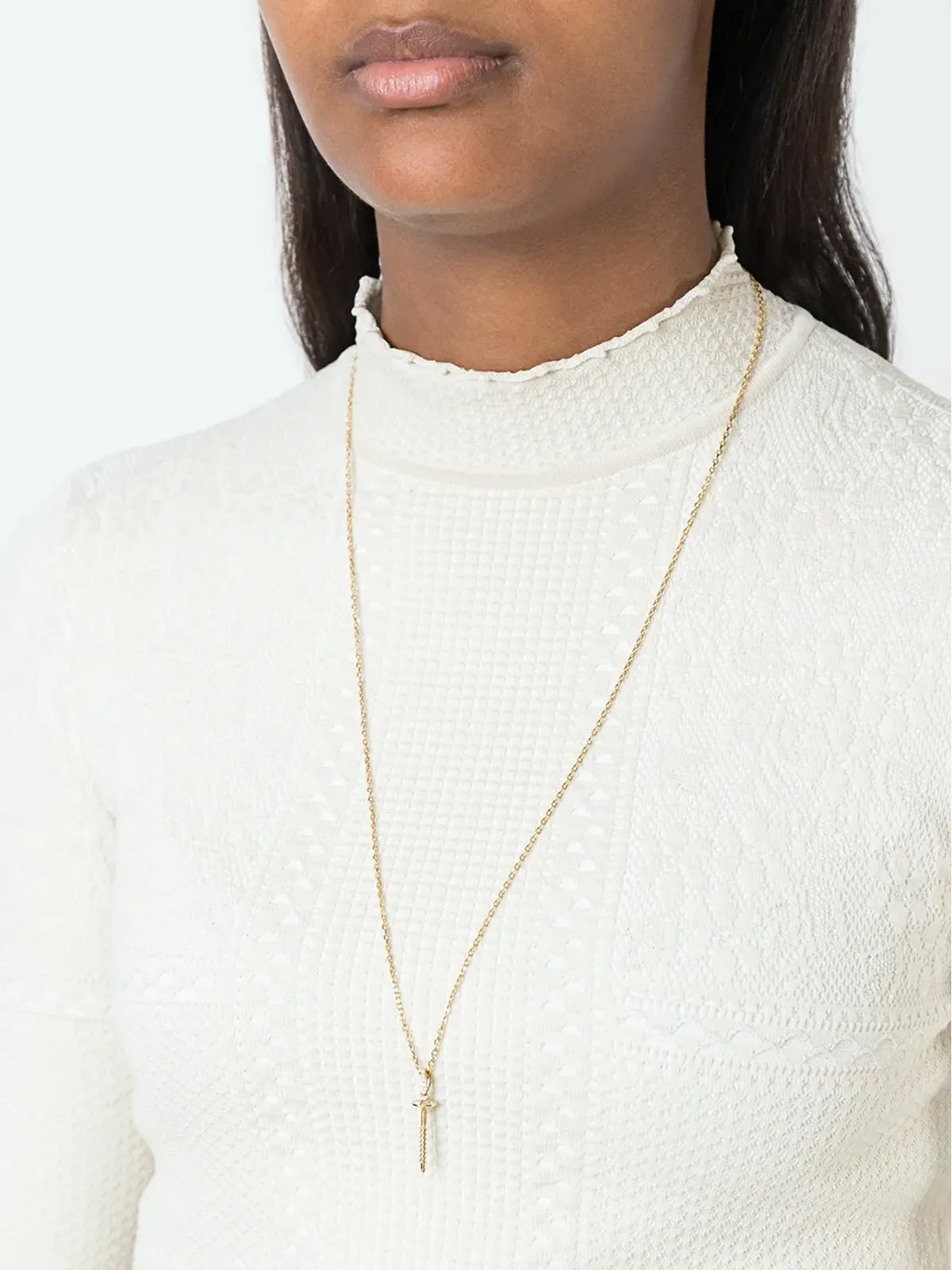 Aurelie Bidermann 'Screw' ダイヤモンドペンダント - 画像2