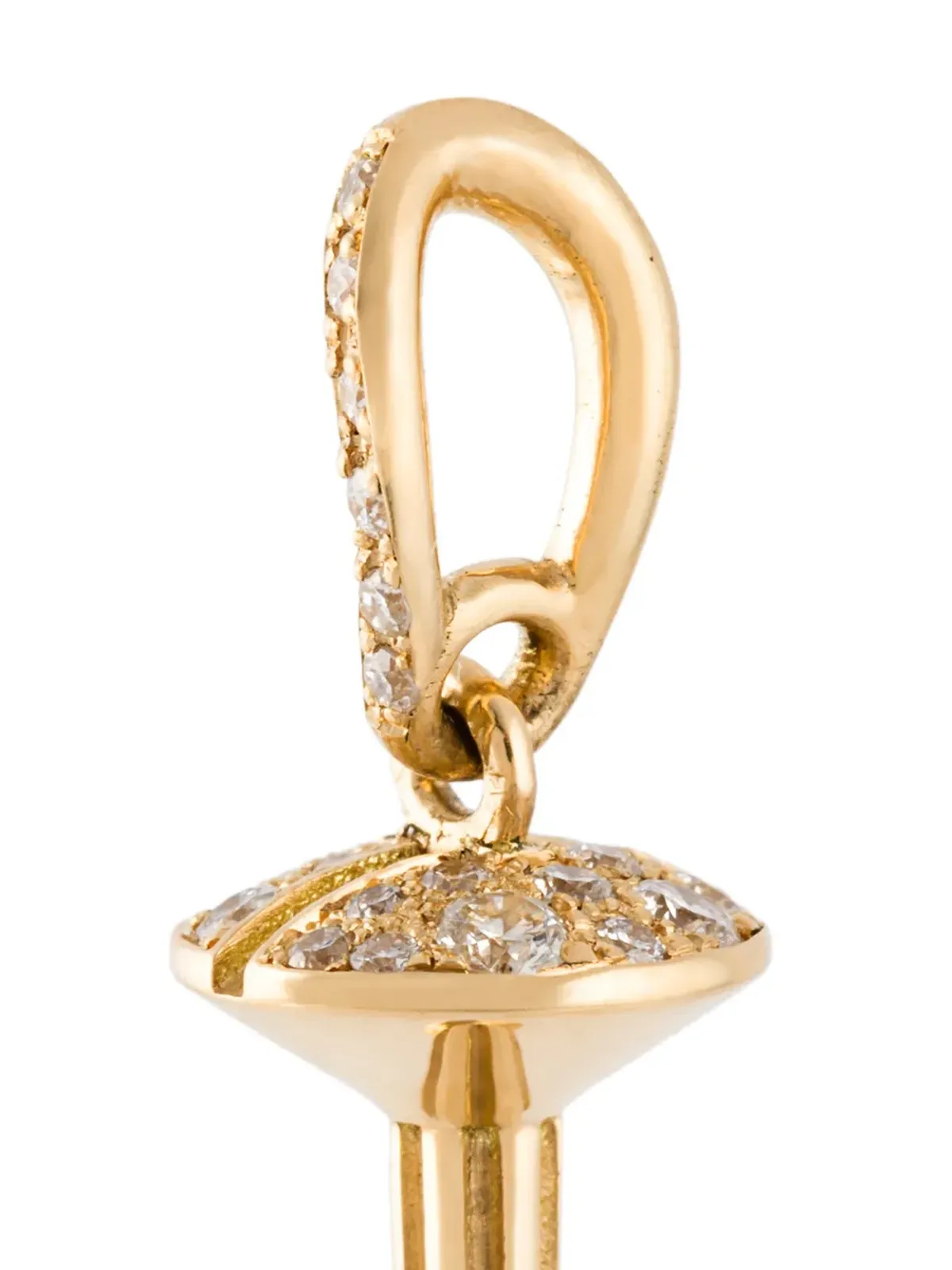 Aurelie Bidermann 'Screw' ダイヤモンドペンダント - 画像3