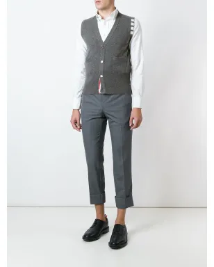 Thom Browne ノースリーブボタン留めカーディガン グレー - サムネイル2