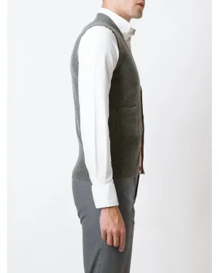 Thom Browne ノースリーブボタン留めカーディガン グレー - サムネイル3