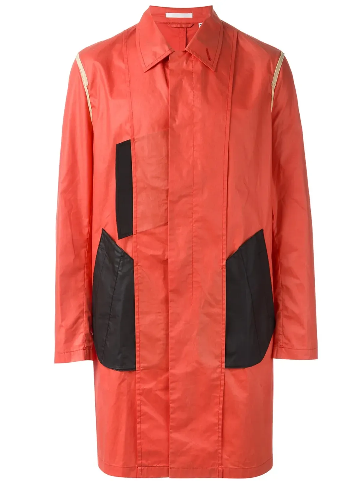 Helmut Lang Pre-Owned カラーブロックコート - Red - 画像1