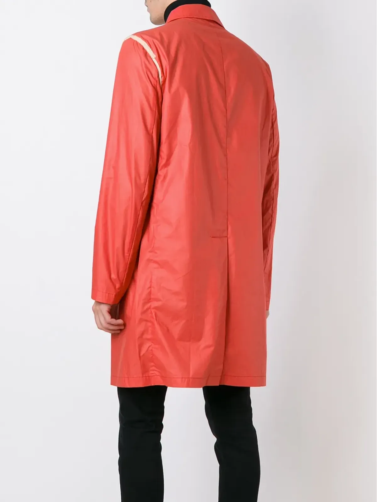 Helmut Lang Pre-Owned カラーブロックコート - Red - 画像4