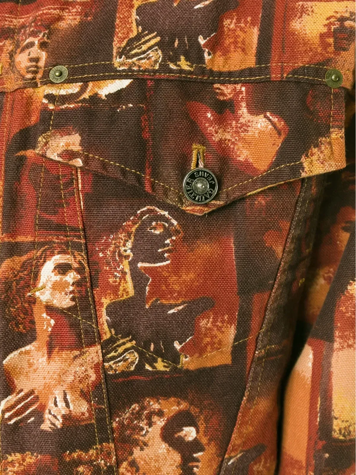 Jean Paul Gaultier ビンテージ プリントデニムジャケット - 画像5