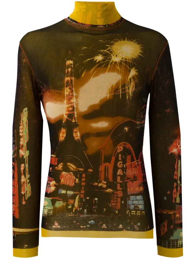 Jean Paul Gaultier Pre-Owned Jean Paul Gaultier Pre-Owned パリプリントトップ - Multicolourの商品画像