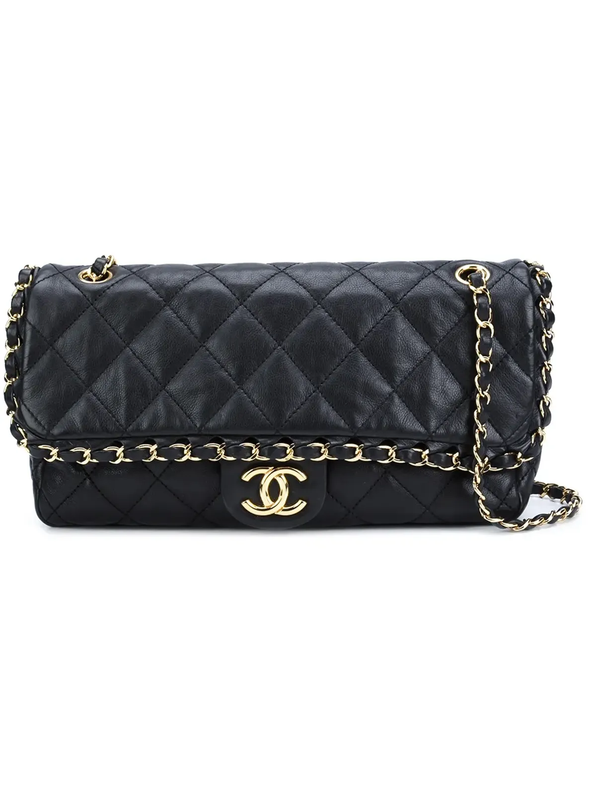 CHANEL ビンテージ Chain Meフラップショルダーバッグ - ブラック - 画像1