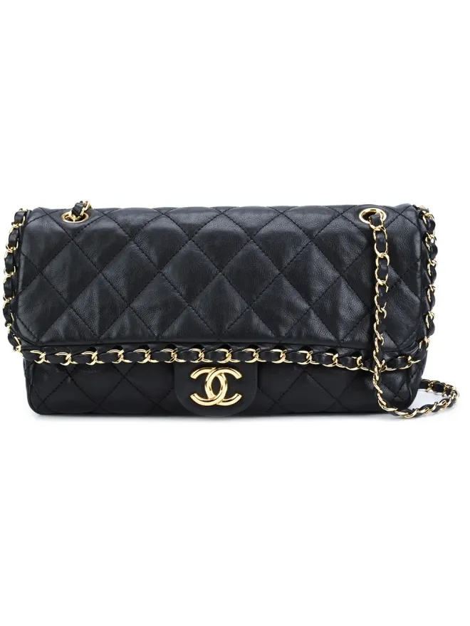 CHANEL Pre-Owned CHANEL ビンテージ Chain Meフラップショルダーバッグ - ブラックの商品画像