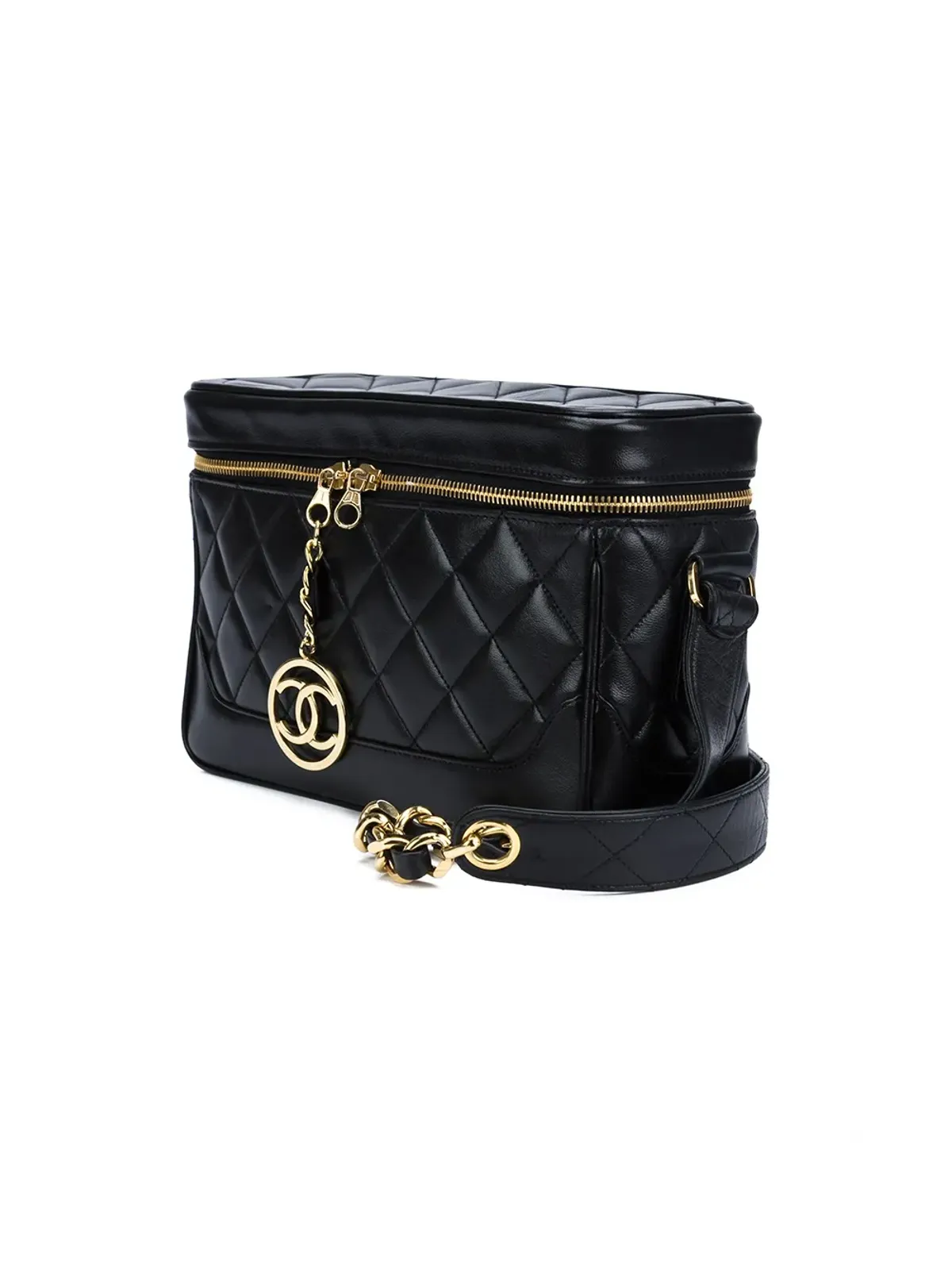 CHANEL ビンテージ キルティング ボックス ショルダーバッグ - 画像4