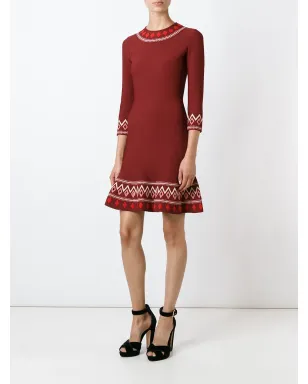 Alexander McQueen パターン柄のAラインドレス - サムネイル2