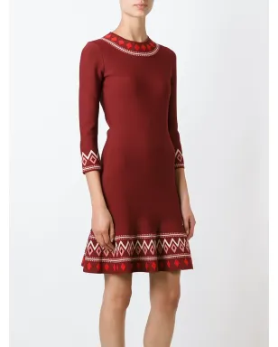 Alexander McQueen パターン柄のAラインドレス - サムネイル3