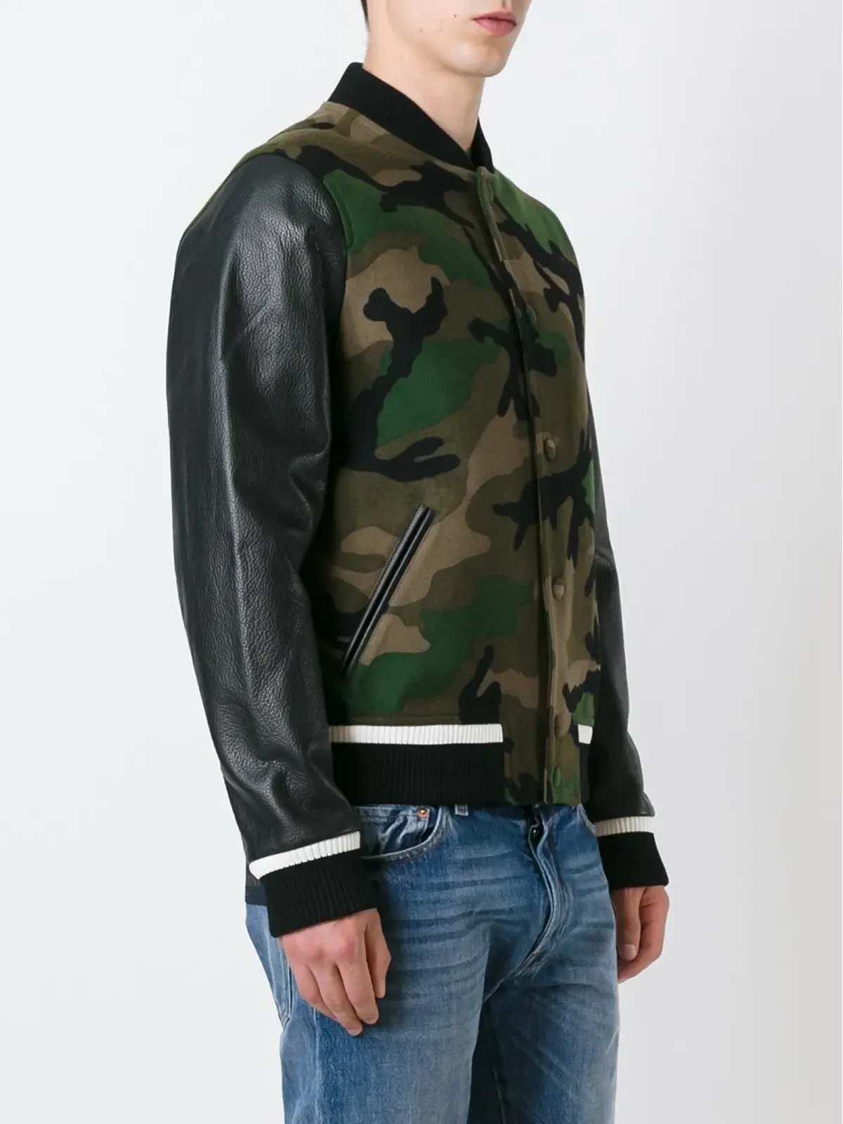 Valentino Garavani ロックスタッド カモフラージュ ボンバージャケット - 画像3