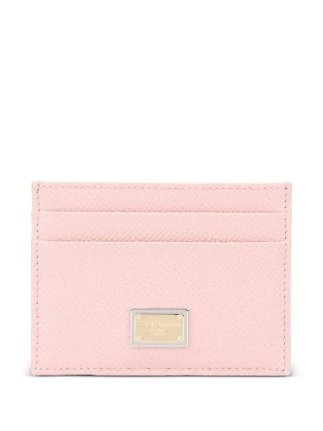 Dolce & Gabbana Dolce & Gabbana Dauphine leather cardholder - Pinkの商品画像