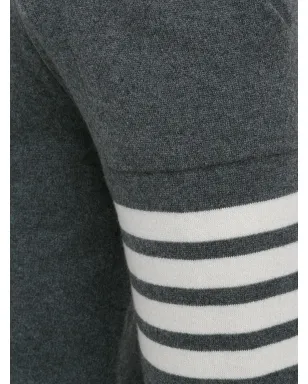 Thom Browne ストライプディテール スウェットパンツ - グレー - サムネイル5
