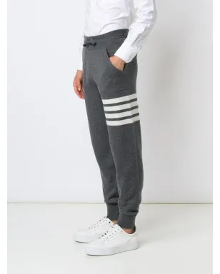Thom Browne ストライプディテール スウェットパンツ - グレー - サムネイル3