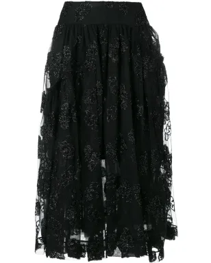 Simone Rocha ジャカードチュール ミディスカート - サムネイル1