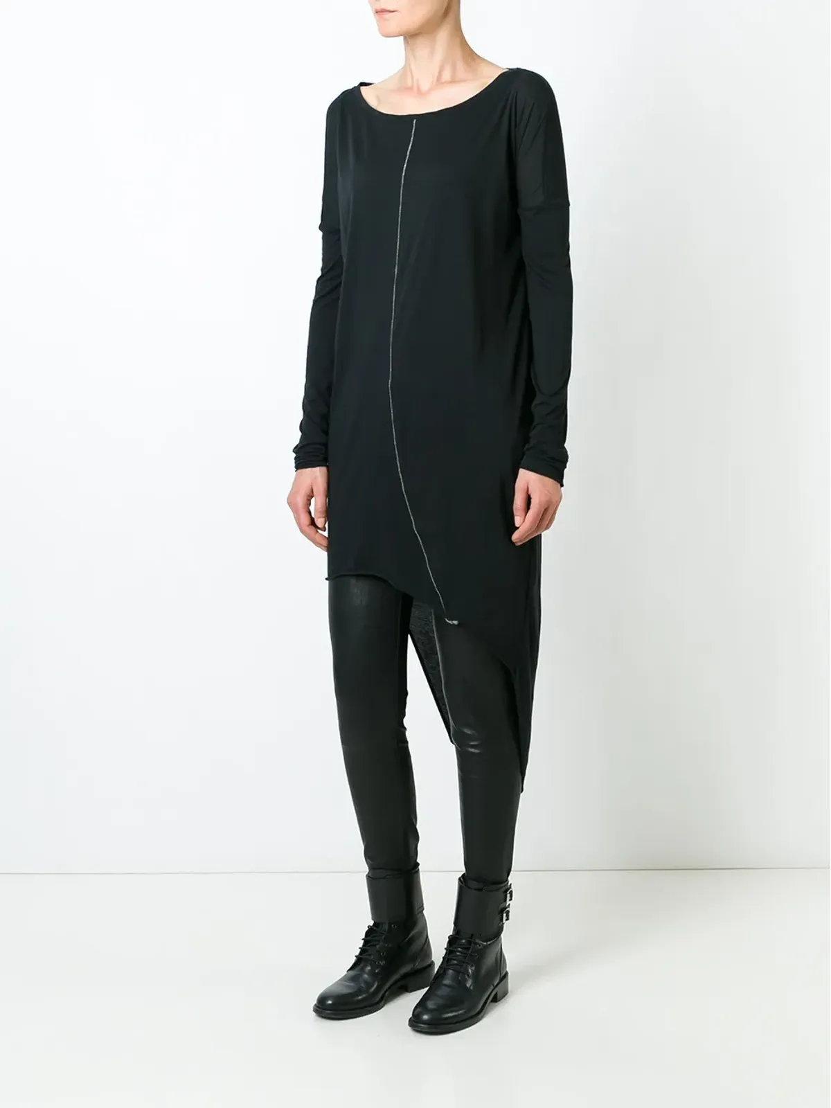 Thom Krom アシンメトリック ロング Tシャツ - 画像2