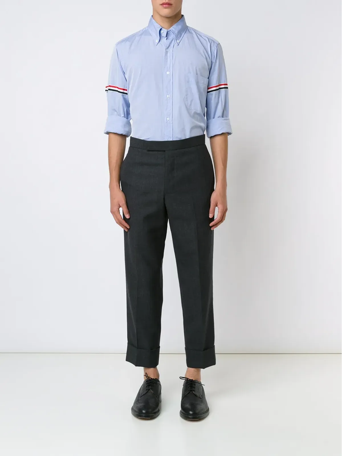 Thom Browne ストライプ柄の長袖シャツ - 画像2