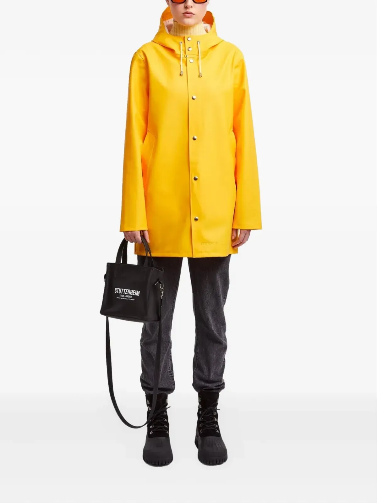 Stutterheim フード付きレインコート - 画像3