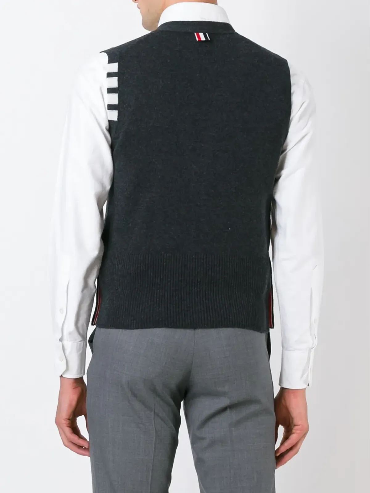 Thom Browne 4-Bar カシミヤ カーディガンベスト - 画像4