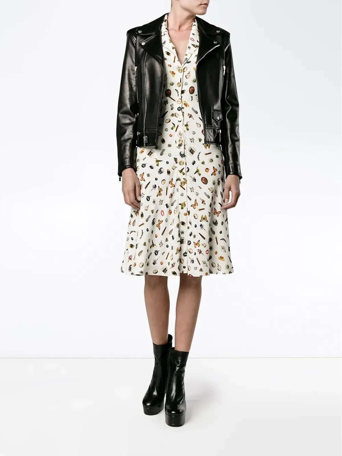 Alexander McQueen オブセッションプリント シャツドレス - 画像2