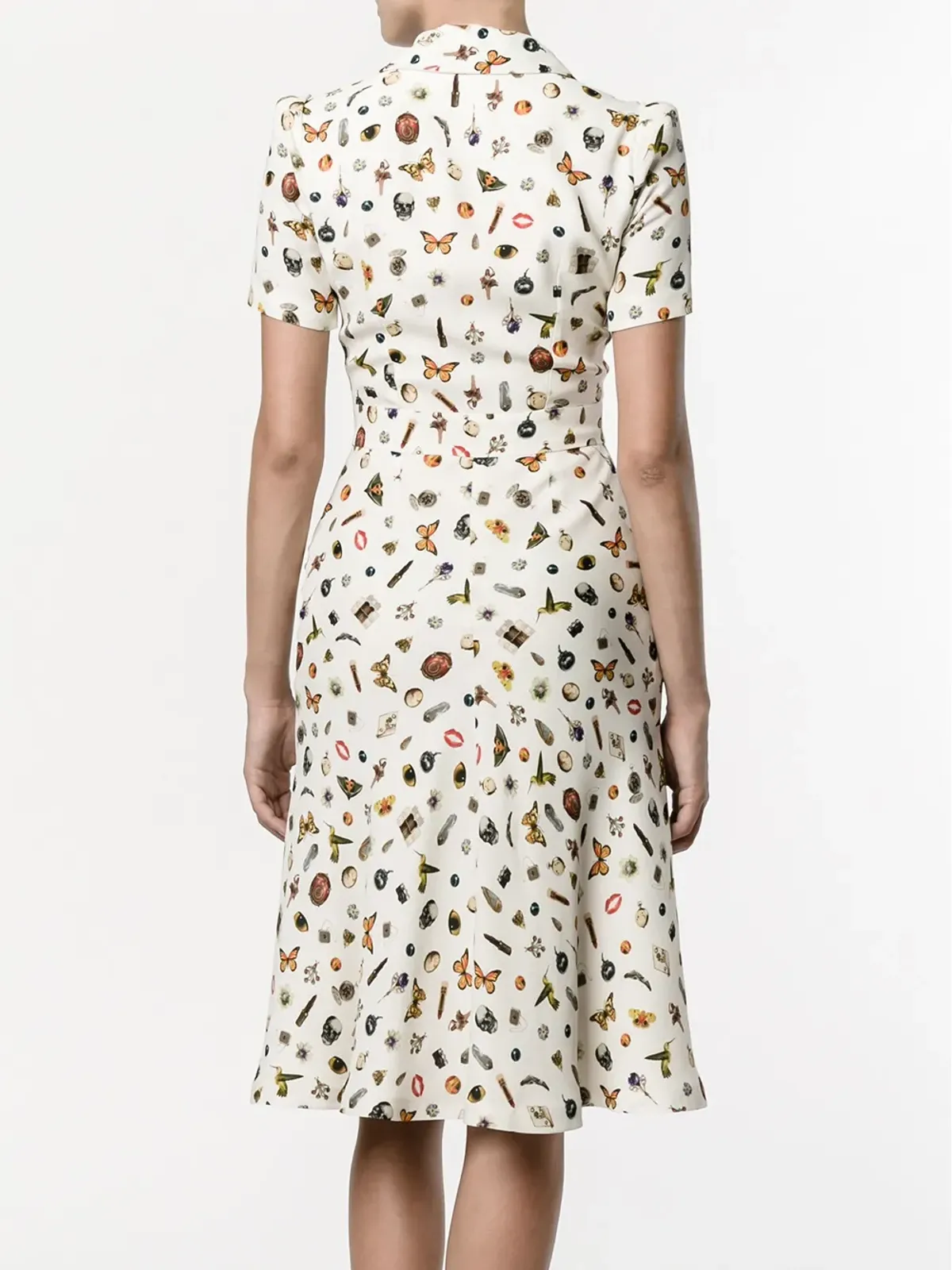 Alexander McQueen オブセッションプリント シャツドレス - 画像4