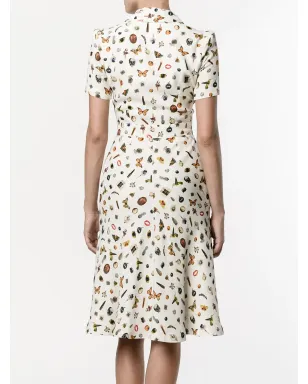 Alexander McQueen オブセッションプリント シャツドレス - サムネイル4